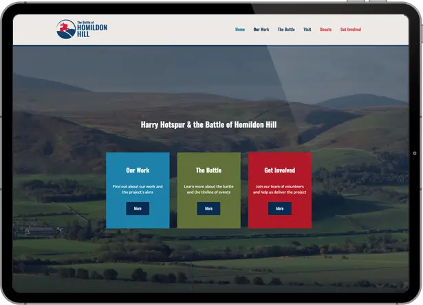 Srcreenshot of the website
